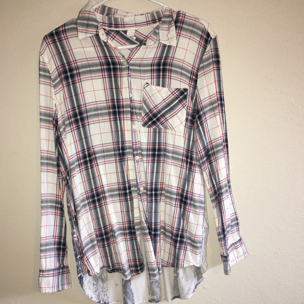 American flag plaid shirt